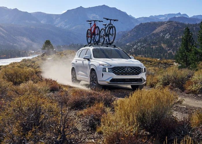 If you're a commuter or a family looking for an incredible SUV, the 2022 Hyundai Santa Fe Plug-In Hybrid and the 2021 Hyundai Santa Fe are wonderful options. Both vehicles boast plenty of extra room, features, and technology to ensure you stay satisfied. To experience a test drive, visit your nearest Hyundai dealership close to Stockbridge or Atlanta, Georgia.