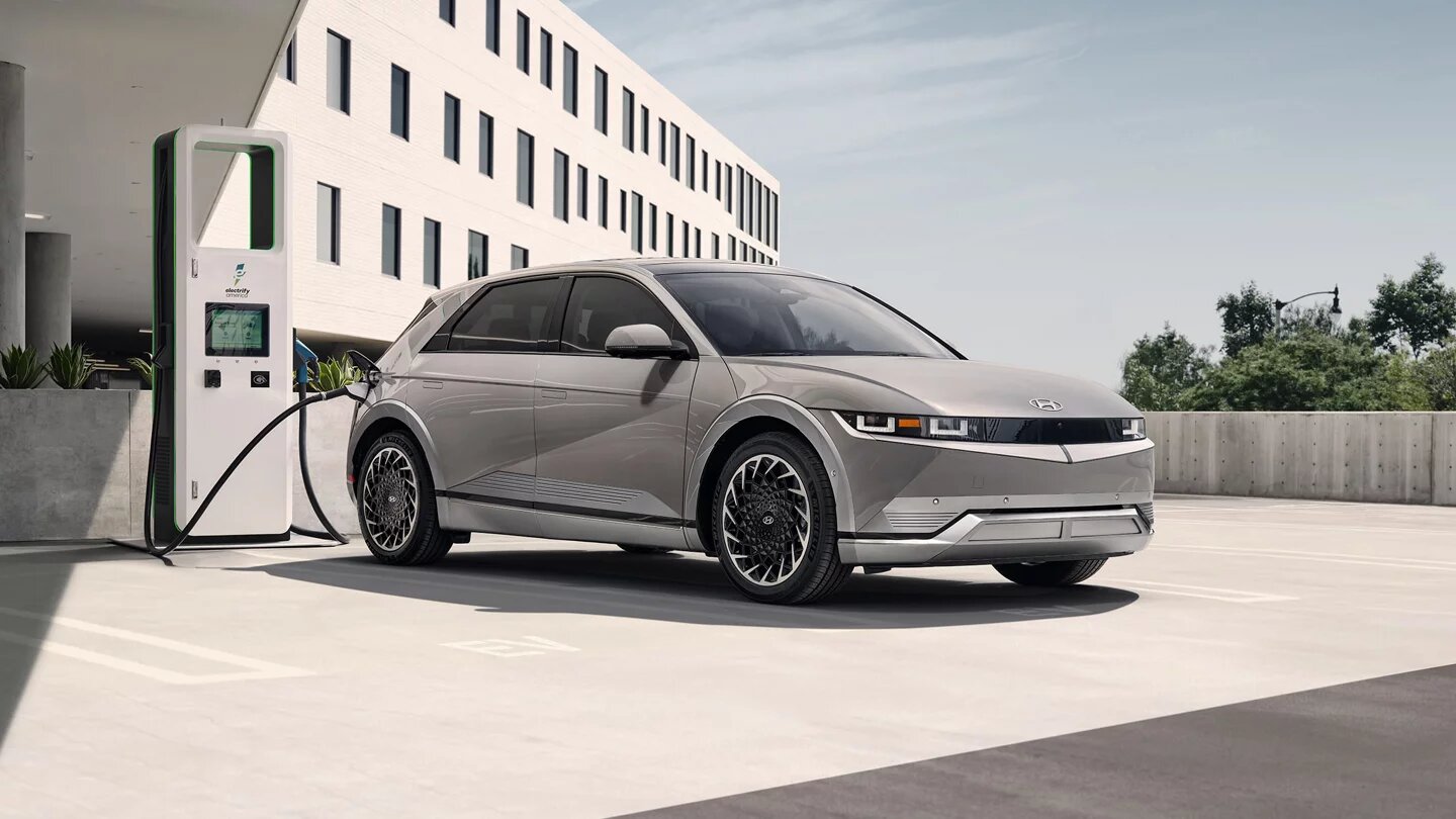 Hyundai Electric Vehicle Lineup in Fort Mill, South Carolina, featuring the Kona Electric, IONIQ Electric, and IONIQ Plug-in Hybrid models.