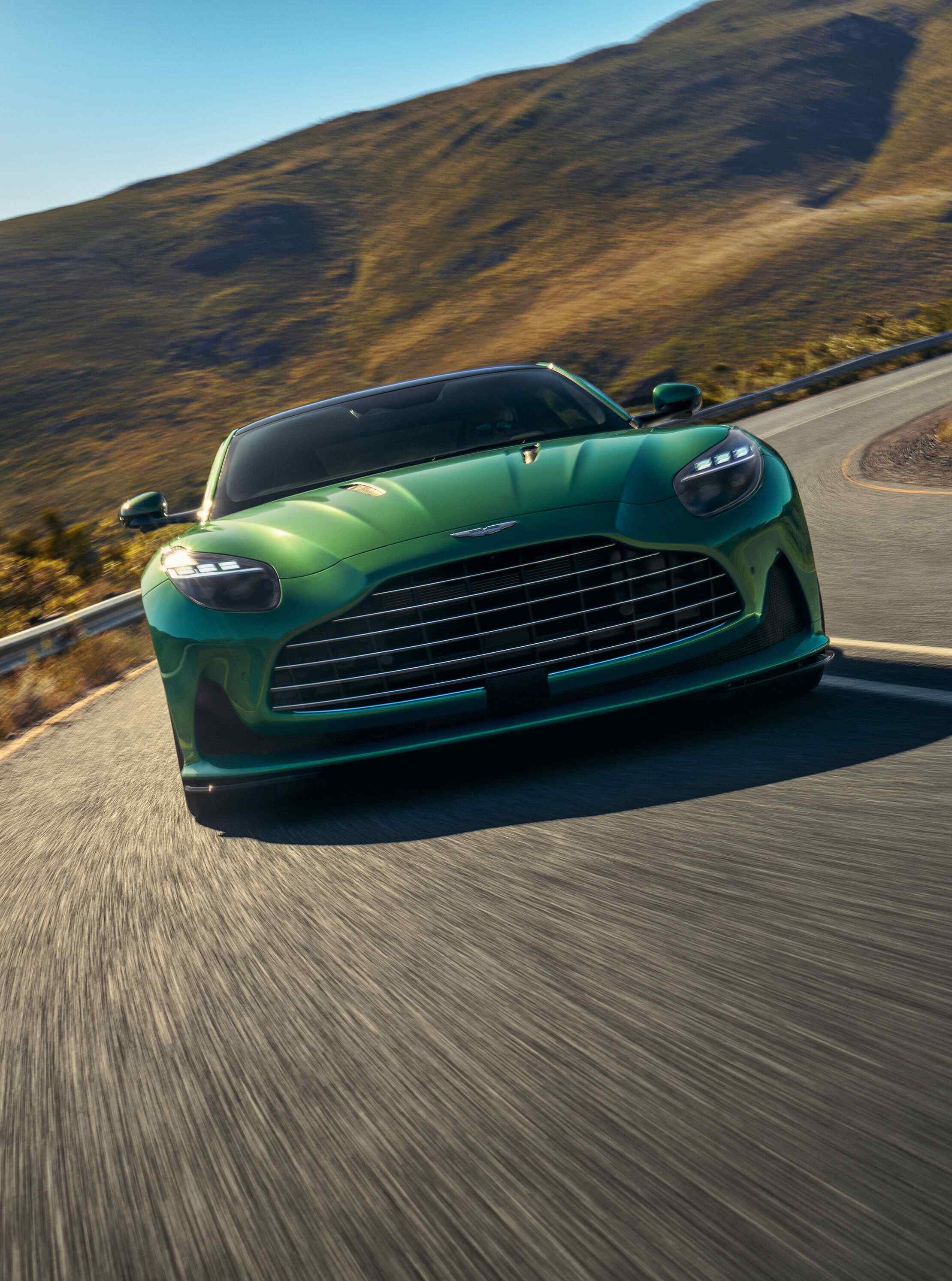 Get behind the wheel of the iconic Aston Martin DB12. Feel the raw power and enjoy a luxurious drive with the latest model from this iconic brand.