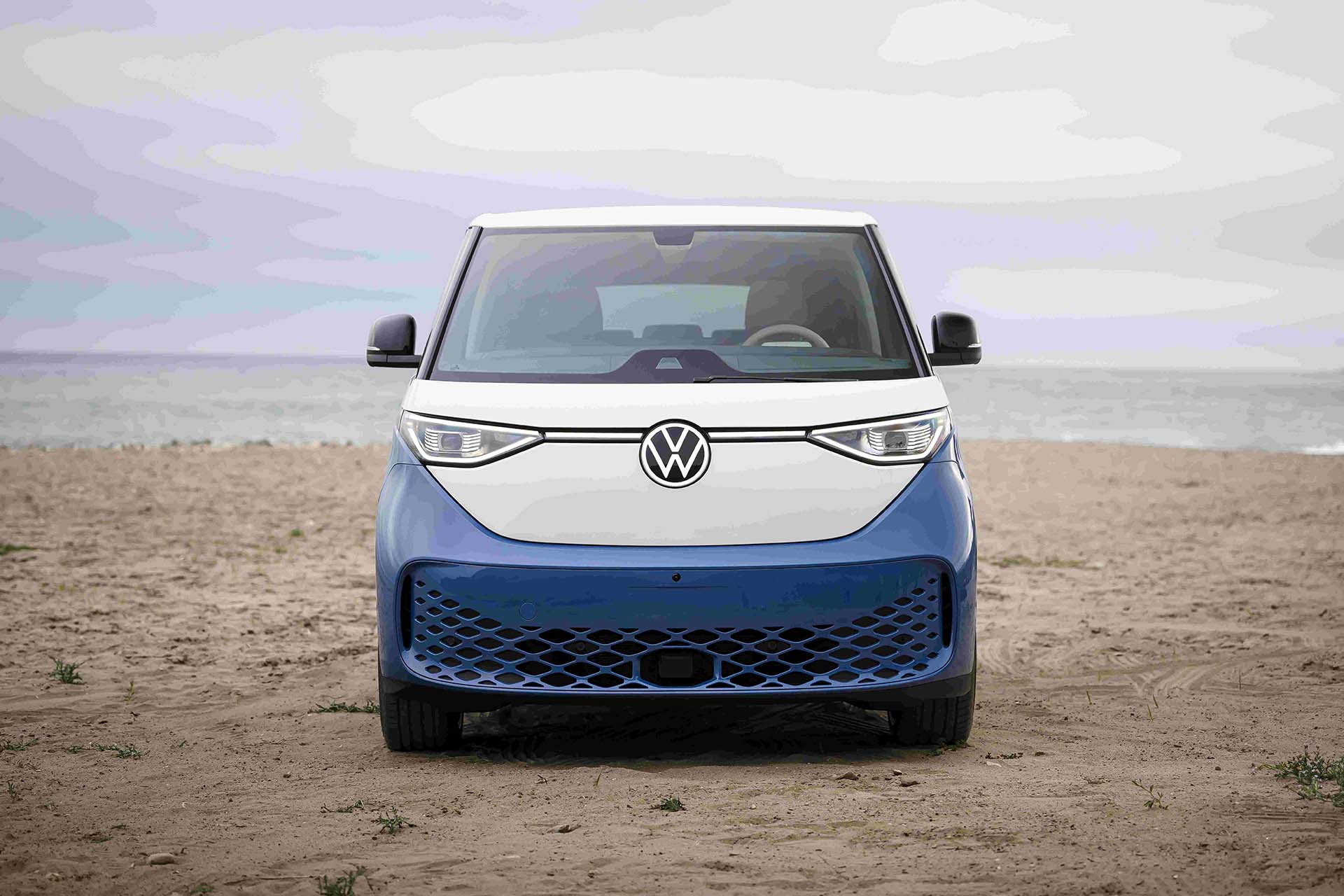 Side view of the 2025 VW ID. Buzz in Charlotte, NC - VW ID Buzz range and features