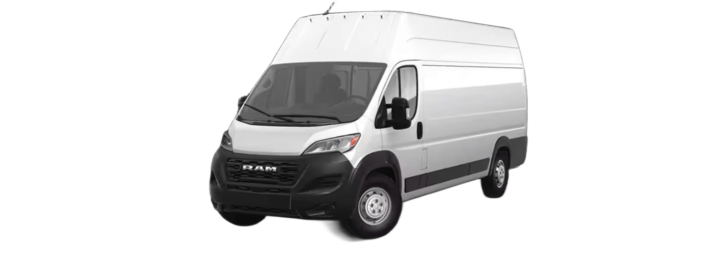 Ram ProMaster 3500 super high roof extended cargo van 159-inch WB at Newnan Peachtree Chrysler Dodge Jeep Ram