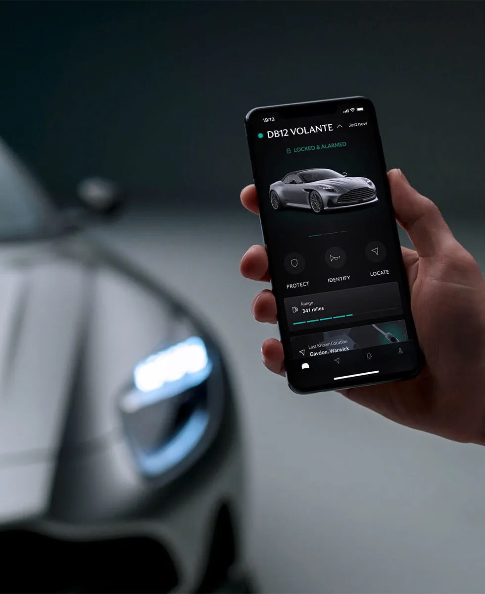 Aston Martin DB12 Volante Performance on Display.