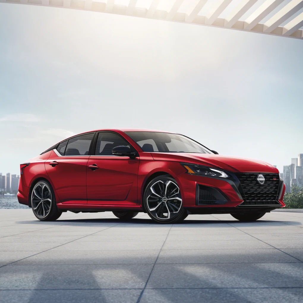 2025 Nissan Altima sedan in silver color, showcasing sleek design and advanced technology.