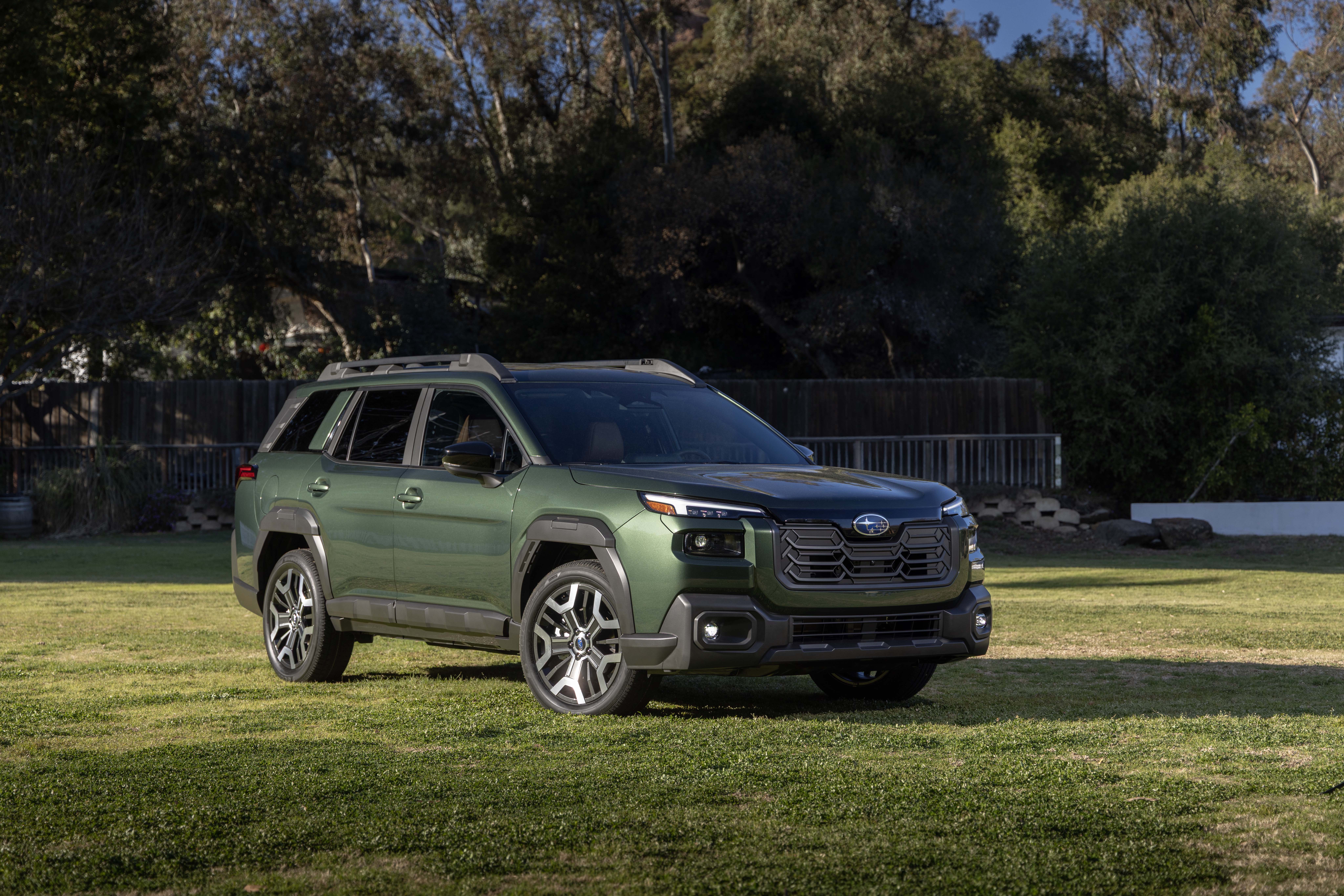 2026 Subaru Outback front exterior view in green on grassy field, 2026 Subaru Outback Fort Lauderdale, North Fort Lauderdale Subaru deals, Subaru Outback lease specials, Fort Lauderdale SUV promotions, shop 2026 Outback now, Subaru Outback green exterior, adventure-ready Outback 2026, North Fort Lauderdale Subaru offers, Fort Lauderdale Subaru financing