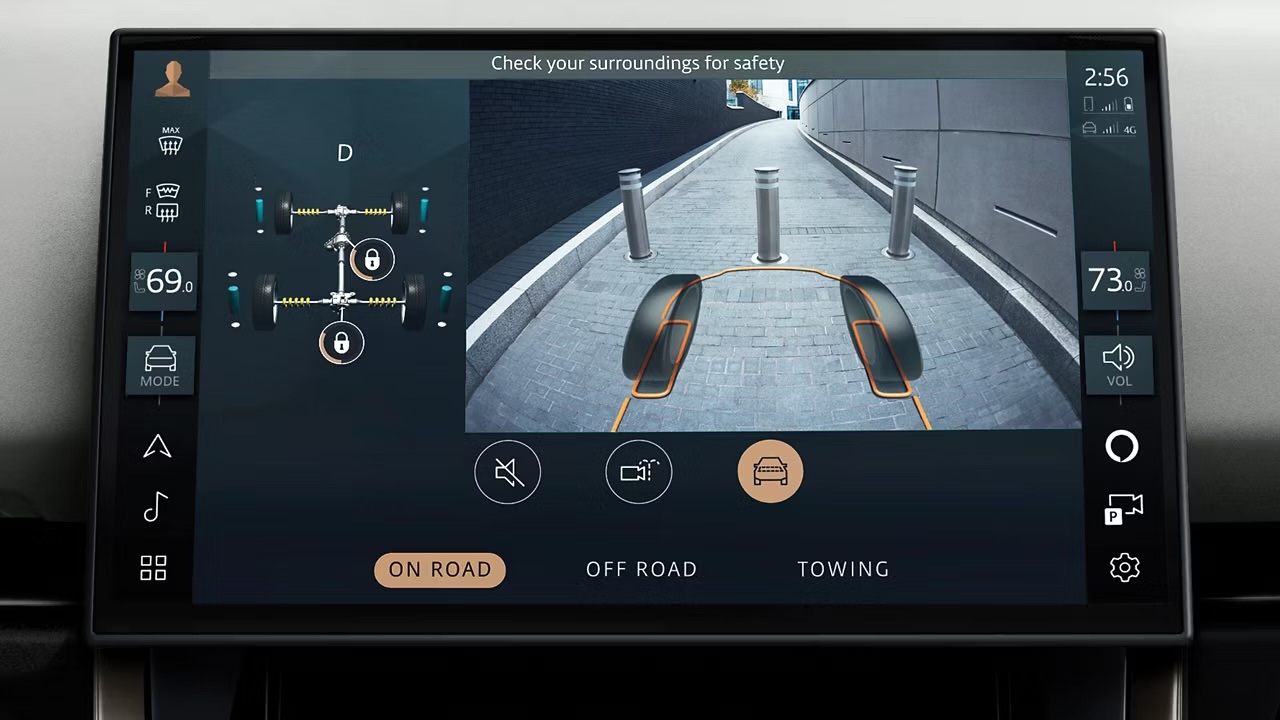 2026 Range Rover Sport Pivi Pro touchscreen Orlando, Range Rover Sport infotainment system Florida, off-road display technology Land Rover South Orlando, Range Rover Sport terrain response screen Lake Nona, luxury SUV digital interface Winter Park