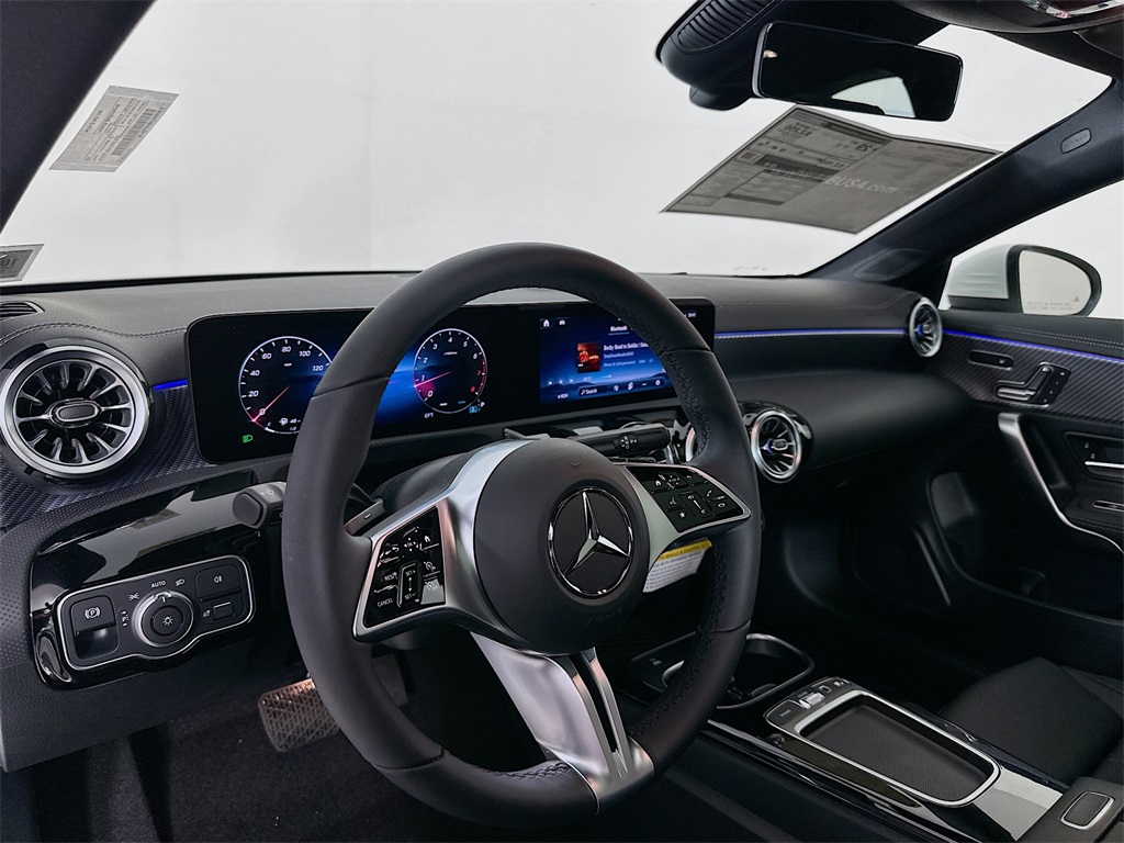 2026 Mercedes-Benz CLA interior, Mercedes-Benz CLA cabin, Mercedes-Benz MBUX infotainment, CLA ambient lighting, Mercedes-Benz Burmester sound system, Mercedes-Benz MB-Tex seats, Mercedes-Benz digital cockpit, CLA 250 interior technology