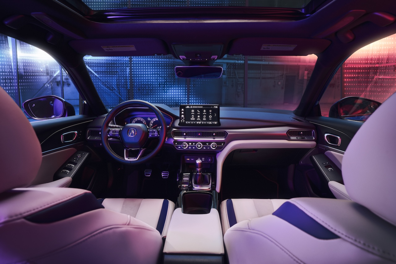 2026 Acura Integra interior console with advanced technology features