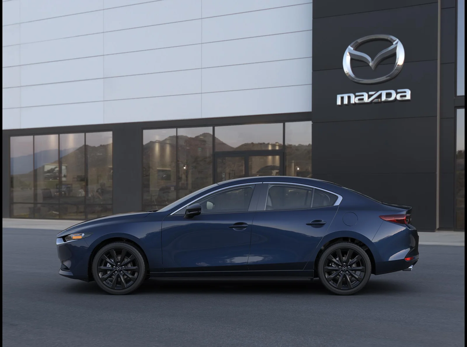 Mazda3 side profile, Mazda3 winter road conditions, Mazda3 urban design, Mazda3 city driving Charlotte, Mazda3 exterior styling, Mazda3 compact sedan, Mazda3 winter ready, Mazda3 daily commute