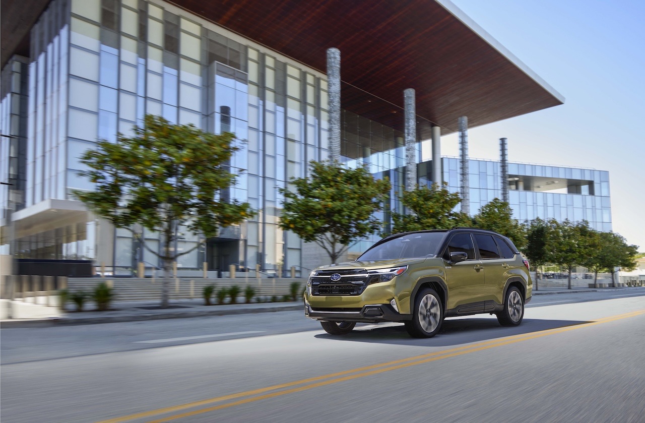 Subaru Forester Hybrid modern exterior showcasing efficient all-wheel drive capability for South Florida driving