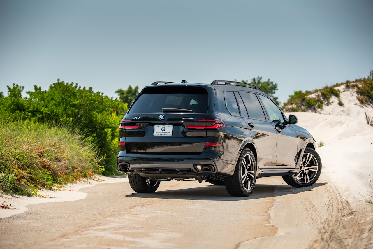Vista trasera de un BMW X7