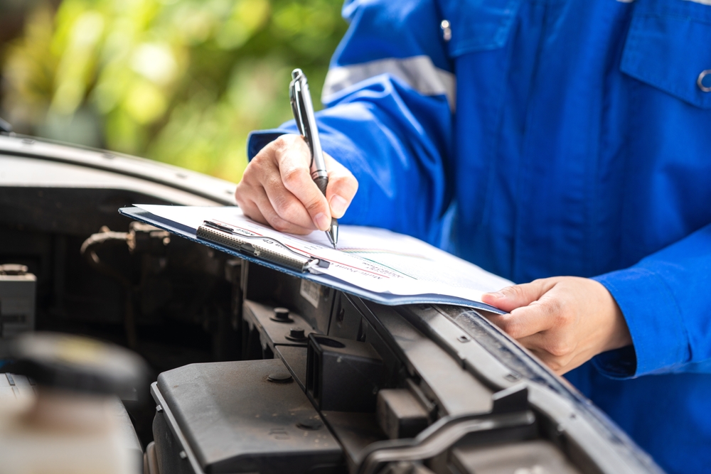Athens Ford certified technician maintenance checklist, Ford service inspection Athens GA, Ford mechanic under hood, back to school car service Georgia, multi-point inspection Ford service center Athens