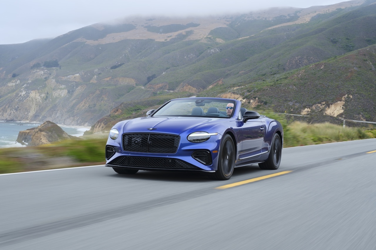 Bentley Continental GTC convertible coastal drive near Naples, FL