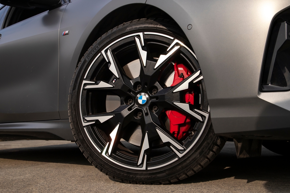 BMW wheel close-up, pristine BMW rim Freeport NY, luxury wheel detailing Nassau County, BMW M Series rim repair, alloy wheel restoration Long Island, flawless BMW wheels before Hamptons road trip