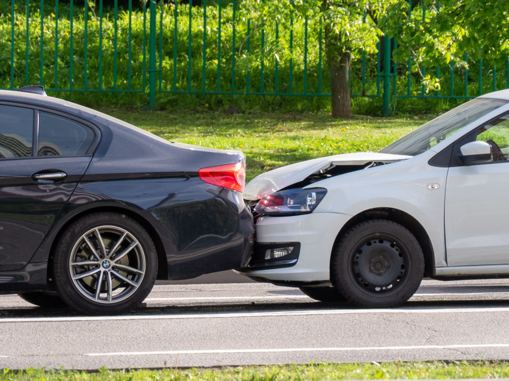 BMW rear-ended on Long Island Expressway, minor fender bender BMW Freeport NY, LIE BMW collision ADAS damage, BMW safety system recalibration after accident, BMW rear bumper crash sensor alignment