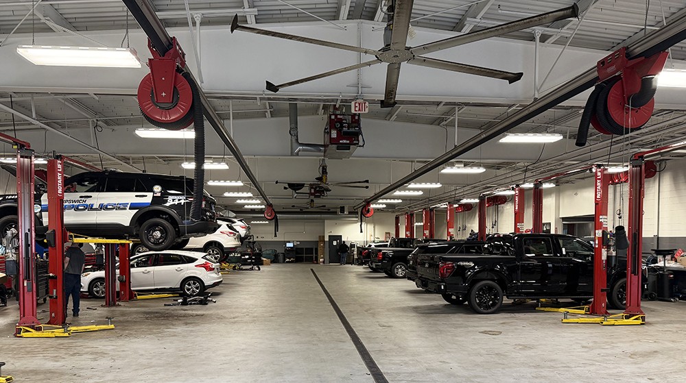 Dedicated commercial service bays at AutoFair Ford of Haverhill