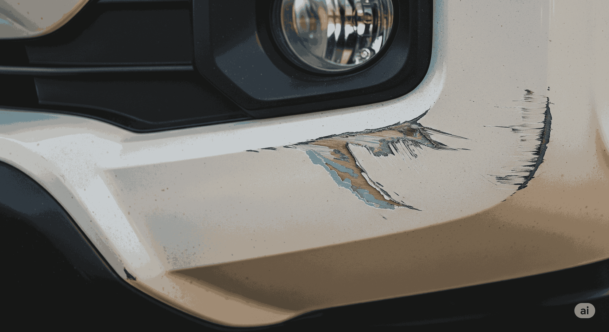 Toyota bumper damage Franklin TN, post-vacation vehicle scrape, paint chip Toyota repair Cool Springs Collision, front bumper scratch Toyota SUV, summer travel auto body repair Williamson County, chipped paint Toyota Franklin