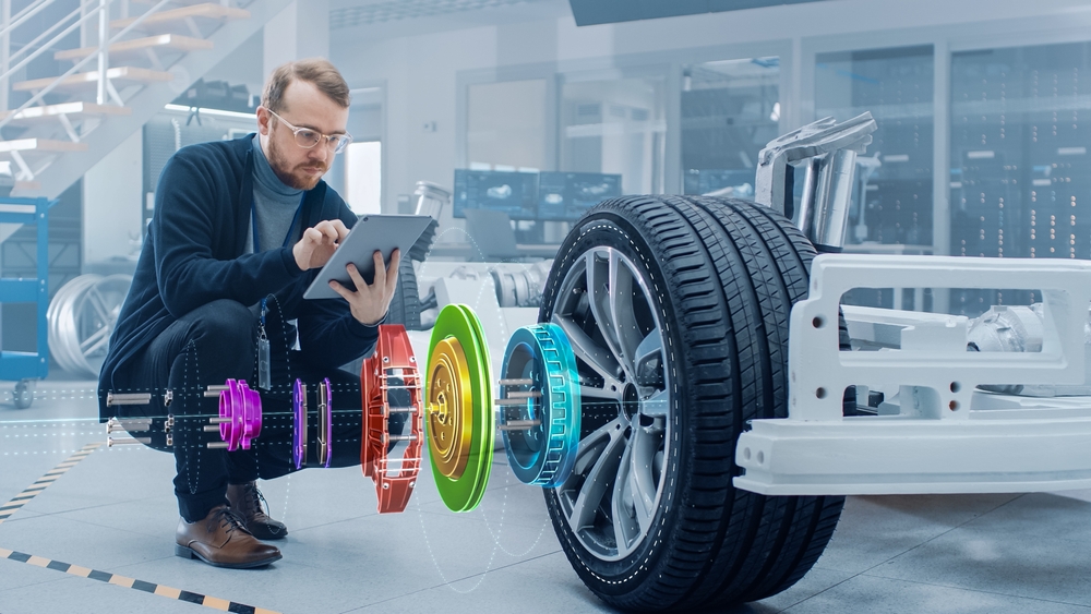 Certified EV technician performing battery diagnostics, Gainesville Nissan Service, Nissan Leaf battery health check, thermal management inspection, professional EV service Gainesville FL, factory-trained Nissan techs, electric vehicle maintenance