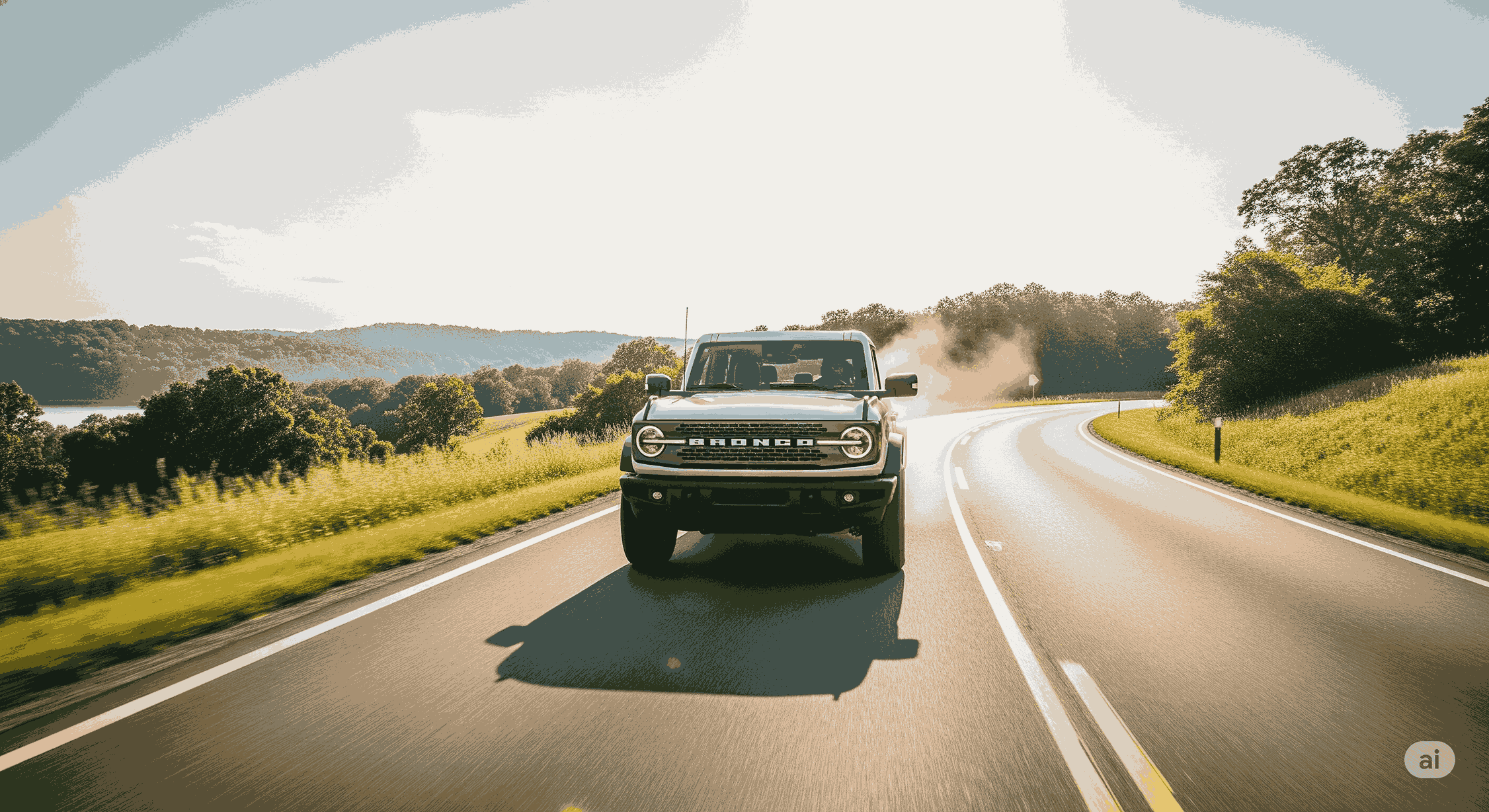 Ford Bronco summer drive Murfreesboro TN, Tennessee country road Ford Bronco, Ford SUV highway performance summer, Ford of Murfreesboro Bronco scenic drive, Ford Bronco heat protection, summer-ready Ford Bronco TN, off-road Ford Bronco Murfreesboro, Ford Bronco reliability in hot weather