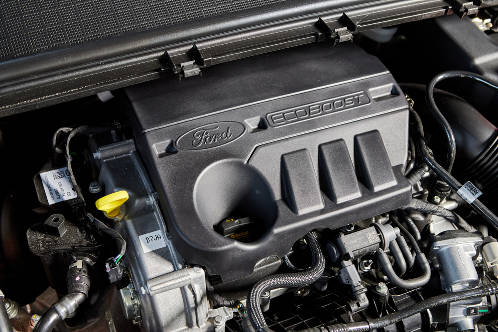 Ford of Murfreesboro EcoBoost engine bay, Ford turbocharged direct-injection engine, EcoBoost service Murfreesboro TN, Ford Motorcraft parts, turbocharger maintenance Tennessee, Ford technicians Murfreesboro, factory-trained Ford service, EcoBoost performance and fuel economy care