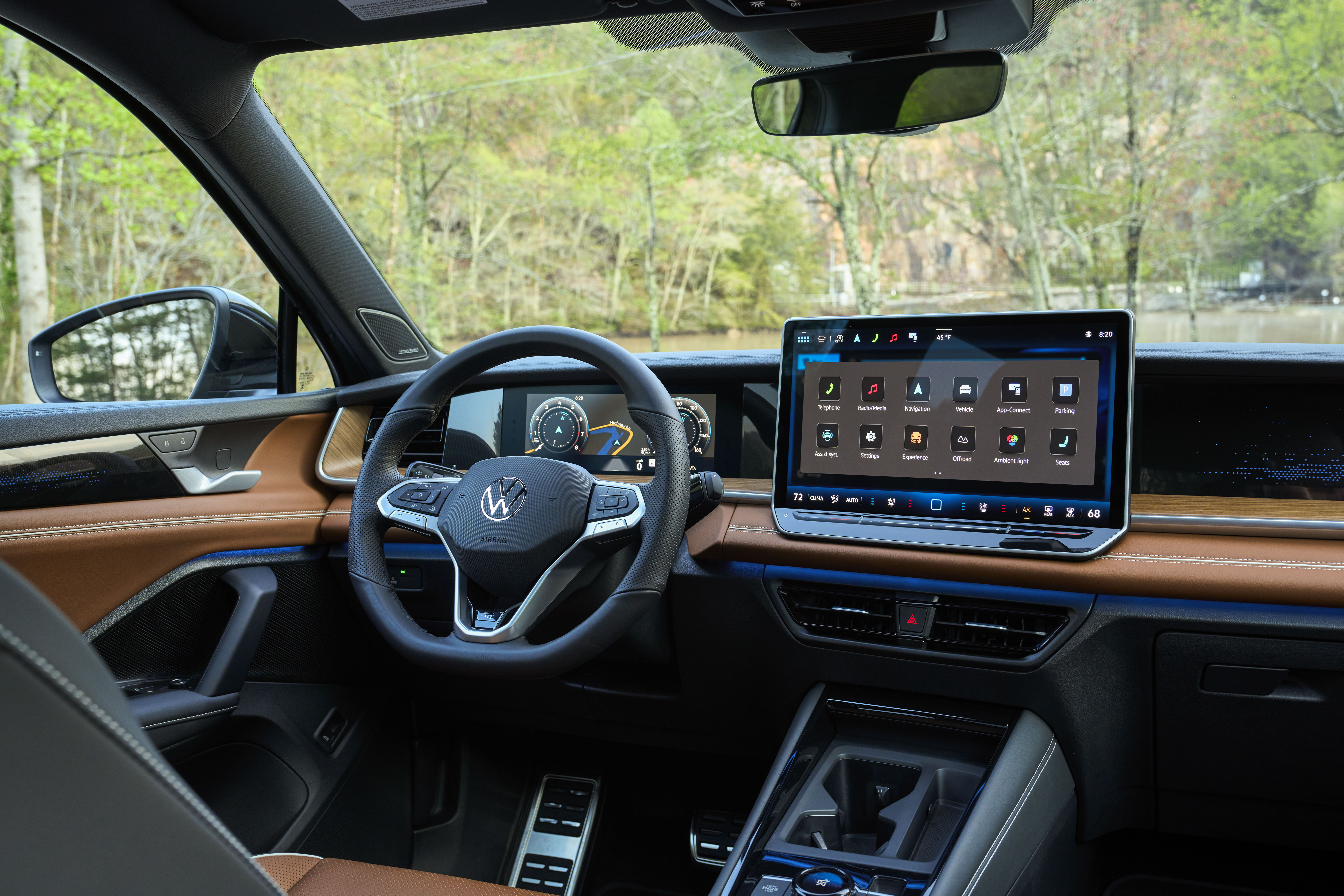 Explore the refined comfort and advanced technology of the 2025 Volkswagen Tiguan interior available near Charlotte, NC.