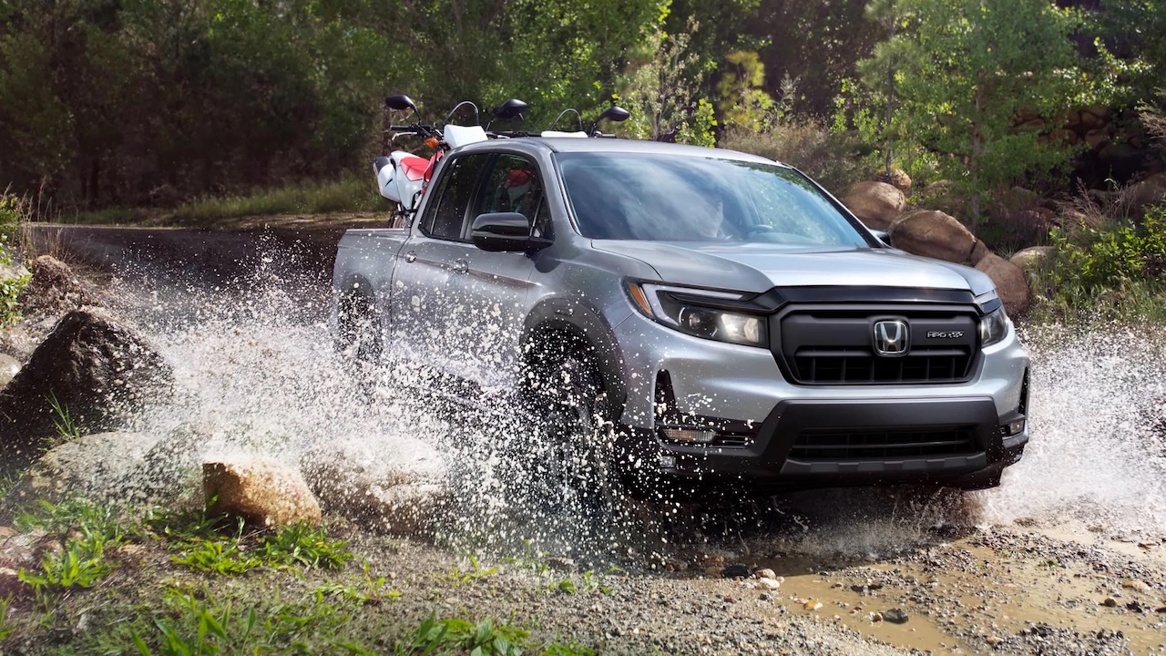 Honda Ridgeline driving.
