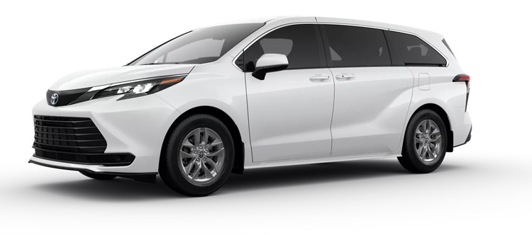 Toyota Sienna Hybrid Model In Motion