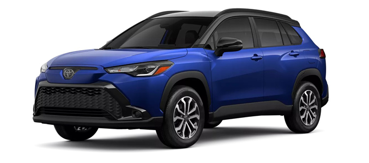 Toyota Corolla Cross Hybrid Model In Motion