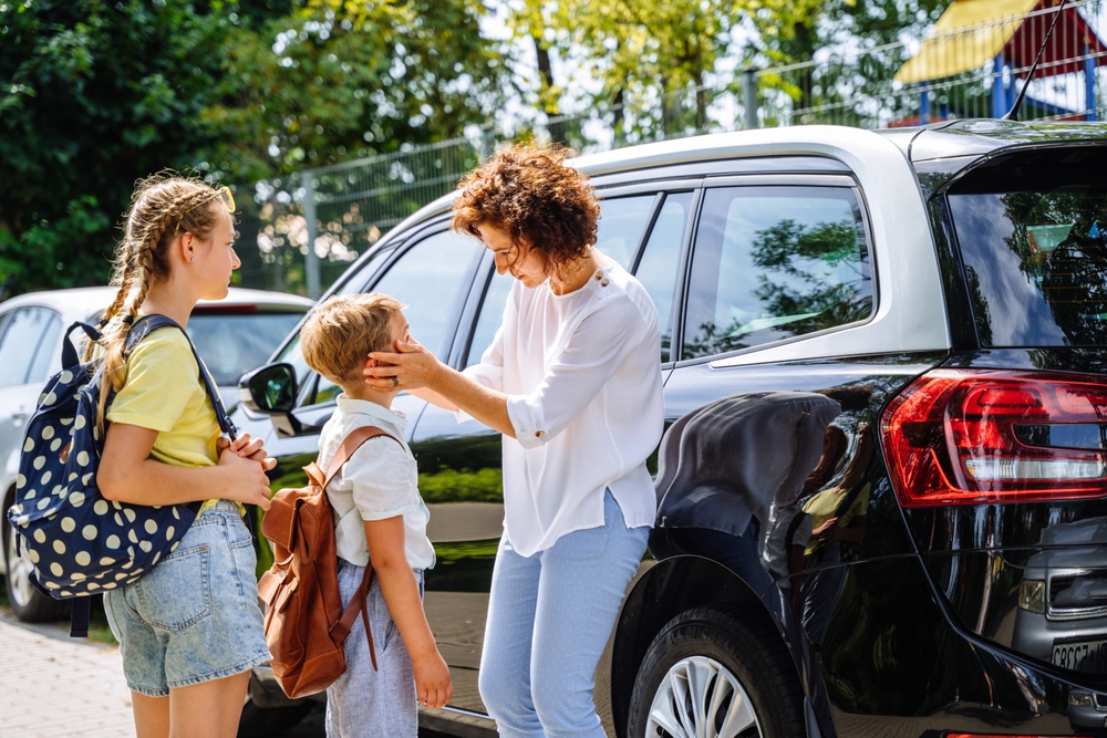 school drop-off McDonough GA, Nissan family car safety Georgia, McDonough school traffic, back to school routine Nissan, Henry County school zone safety Nissan, Nissan SUV carpool