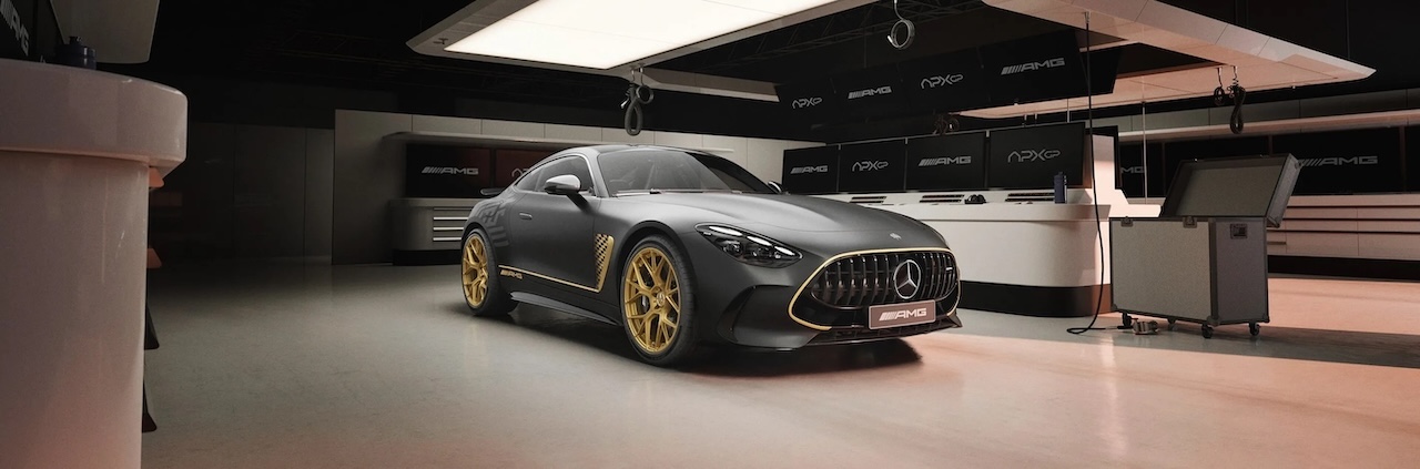 2026 Mercedes-AMG GT 63 APXGP Edition, a limited-production upcoming model at Mercedes-Benz of Naples