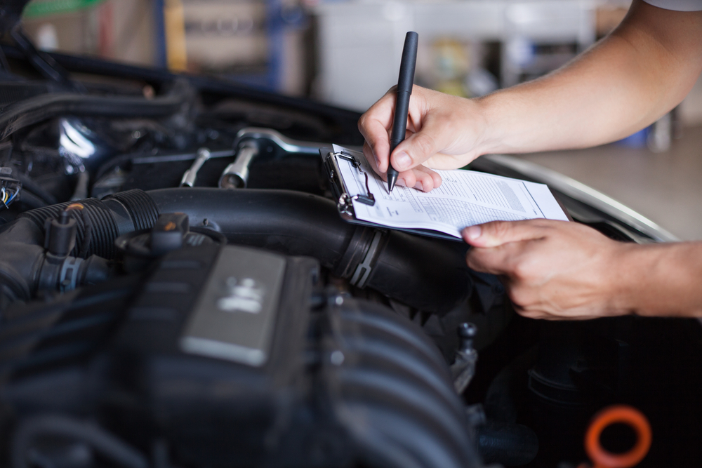 Mercedes-Benz engine checklist hurricane service, pre-storm inspection Mercedes Daytona Beach, technician preparing Mercedes for hurricane Florida, luxury vehicle maintenance storm prep, Mercedes-Benz certified checklist Florida hurricane season