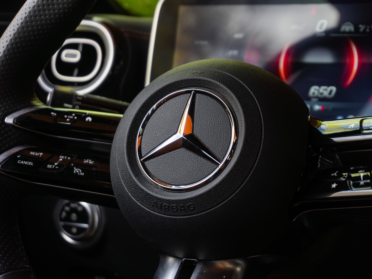 Mercedes-Benz interior dashboard representing Genuine Parts quality at Mercedes-Benz of Bonita Springs near Naples FL