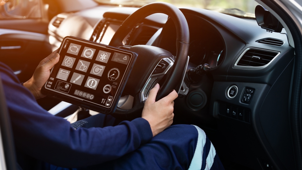 Certified Mercedes-Benz technician diagnostics, MBUX infotainment troubleshooting, STAR Diagnostic system, fix frozen black screen, software reinstallation, Bluetooth pairing reset, genuine Mercedes parts service, Mercedes-Benz of Daytona service center, schedule MBUX repair Daytona Beach FL, dealership experts Ormond Beach Port Orange