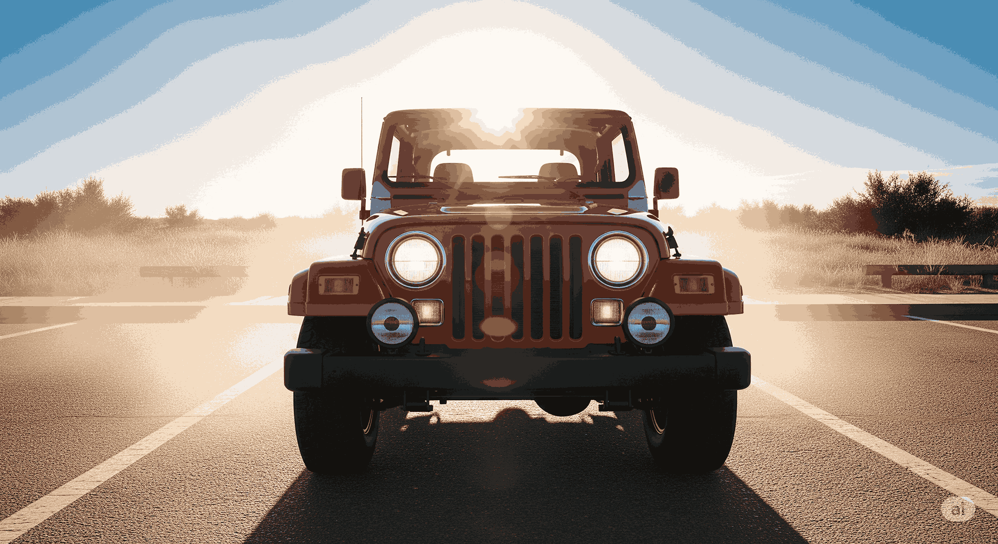 Jeep driving in Georgia heat, summer road trip in Jeep, Jeep A/C maintenance Newnan GA, Georgia highway Jeep service, Jeep Wrangler I-85 commute, Jeep overheating prevention, Jeep air conditioning performance, Newnan CDJR Jeep service, Jeep A/C care Georgia summers, hot weather Jeep driving tips