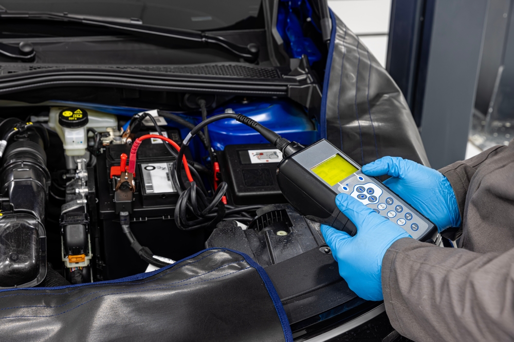 Nissan battery diagnostic and replacement service process chart in Cookeville TN