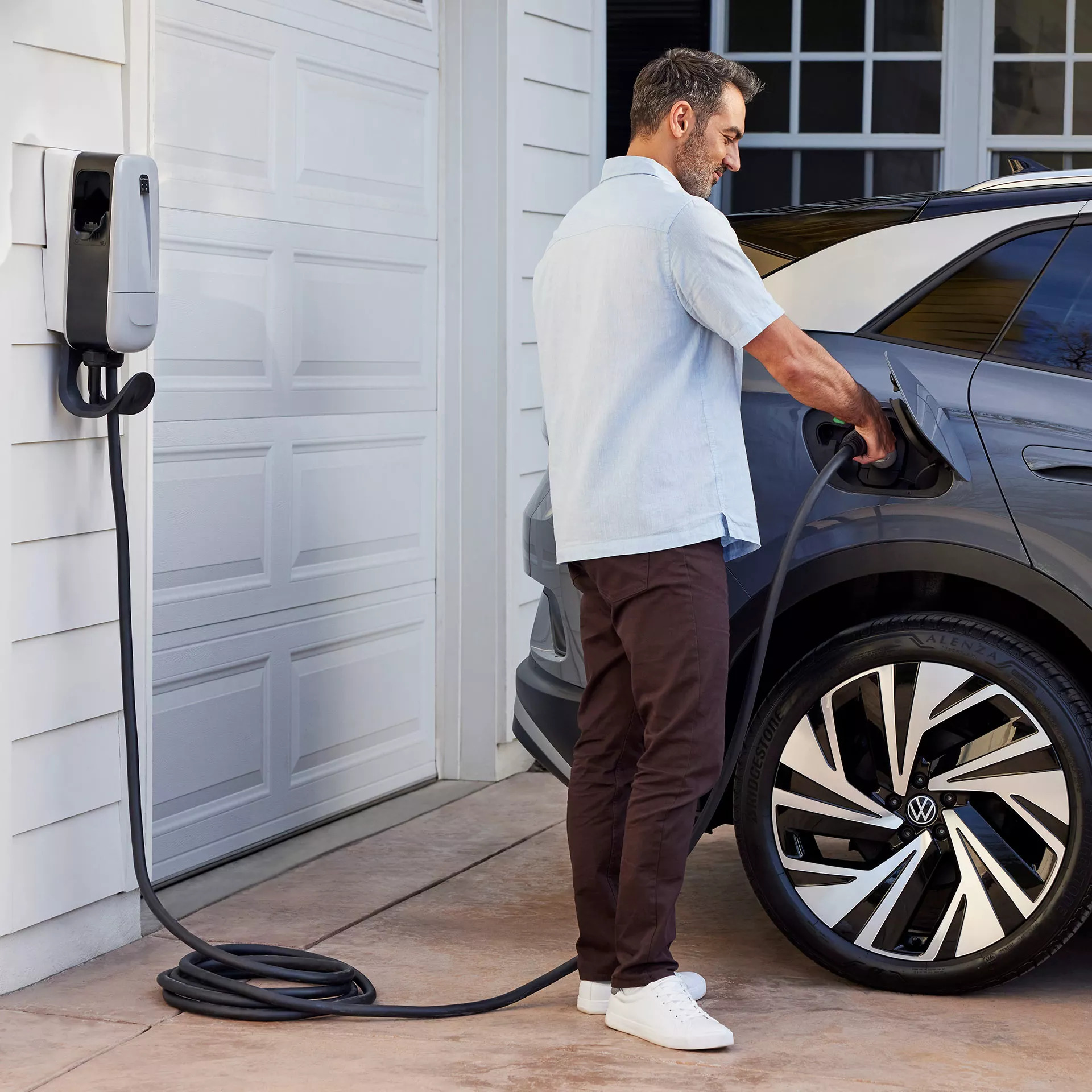Stone Mountain VW at-home EV charging, summer EV charging strategy Georgia, Volkswagen ID.4 home charger setup, smart charging electric car Snellville, early morning EV charging routine Atlanta, charging VW electric vehicle in Georgia heat, electric VW pre-conditioning benefits, ID.4 charging at night for range efficiency