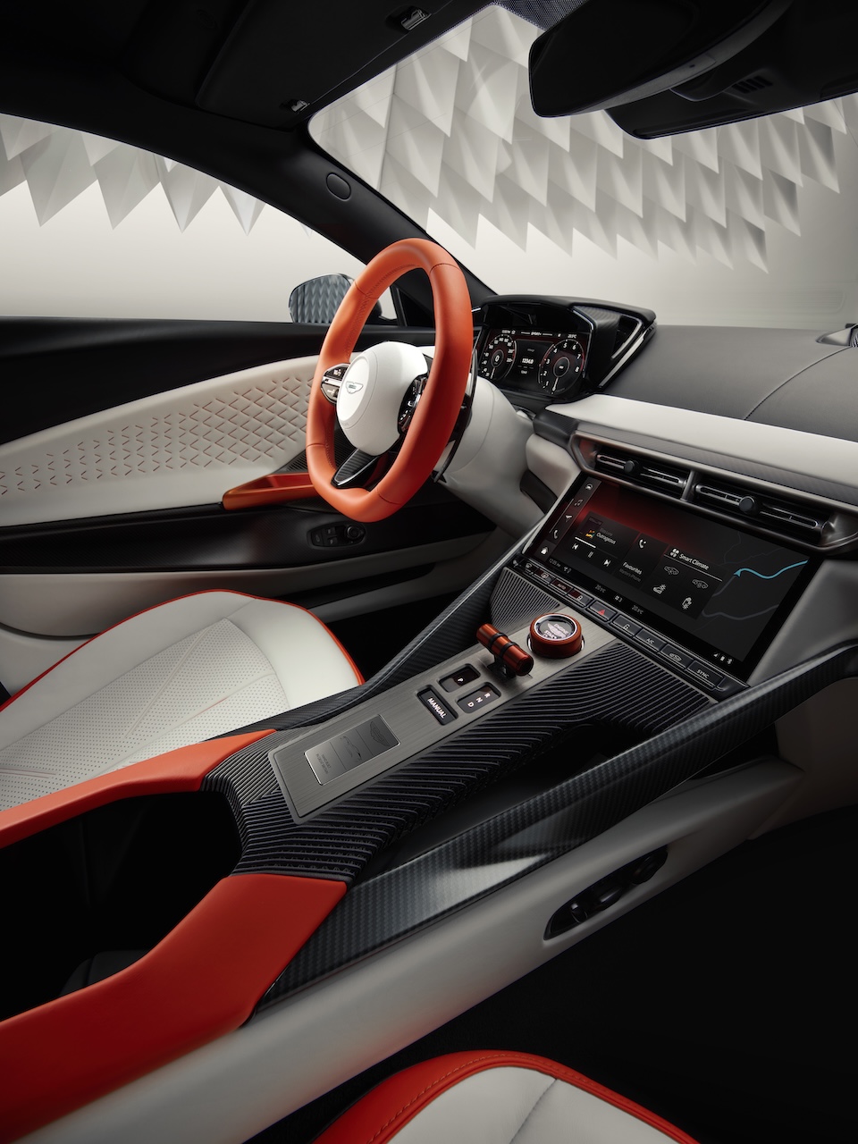 Aston Martin Valen luxury interior seating at Naples Luxury Imports