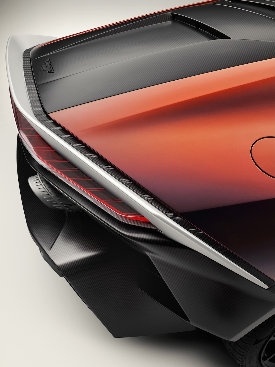 Aston Martin Valen rear light bar and exhaust detail at Naples Luxury Imports