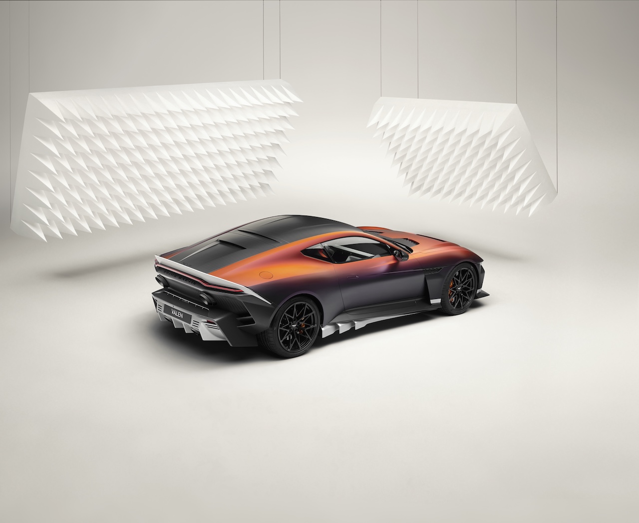 Aston Martin Valen rear three-quarter view at Naples Luxury Imports in Naples, FL